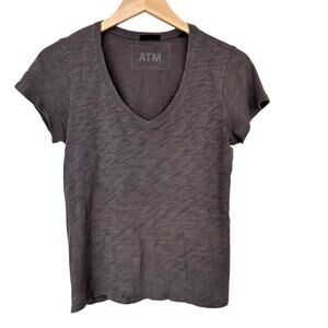 ATM Slub Jersey Classic V Neck Tee T Shirt Sz XS